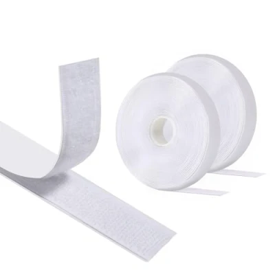 Abbildung von Vinabo 8m X 20mm Klettband Selbstklebend Extra Stark, Selbstklebendes Klettband, Klettverschluss Zum Kleben, FüR Stoff (Weiß)