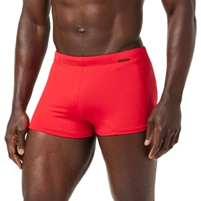 Abbildung von Bruno Banani Herren Mini Wave Line 2.0 Badehose, Rot (Rot 008), Large (Herstellergröße: L)