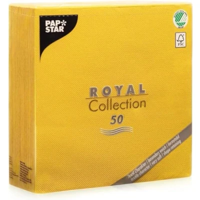 Abbildung von Papstar &quot;ROYAL Collection&quot; 1/4 Falz 40 cm X gelb, #11609, 1 50er Pack