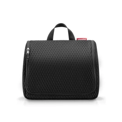 Abbildung von reisenthel toiletbag XL mesh Black praktischer Kulturbeutel mit Haken, wasserabweisendes Material