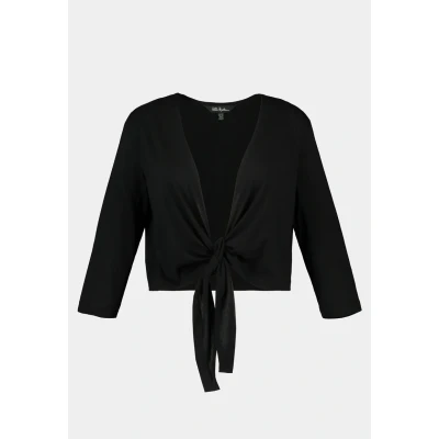 Abbildung von Ulla Popken Damen Shirt Bolero Tight, Schwarz, 42