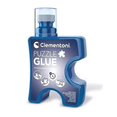 Abbildung von Clementoni Puzzlekleber 200 ml transparenter Puzzle Kleber zum Fixieren, Aufhängen &amp; Schützen Mit Schwamm Applikator, Zubehör 37044