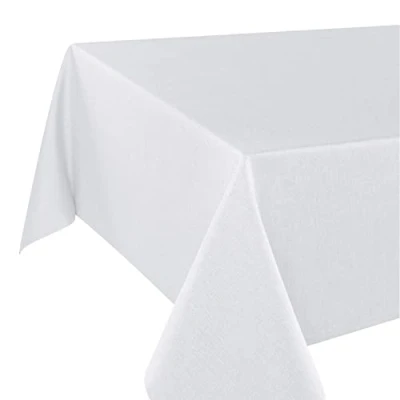 Abbildung von Tischdecke Wien Home, Fleckschutz, weiß, 140x220 cm