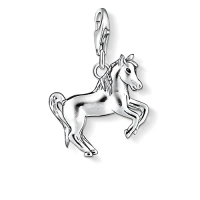 Abbildung von Thomas Sabo Damen Charm Anhänger Pferd Club 925 Sterling Silber 1074 007 12