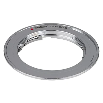 Abbildung von Fotodiox Pro Lens Mount Adapter Compatible with Contax/Yashica (CY) Lenses on Canon EOS (EF, EF S) D/SLR Camera Body