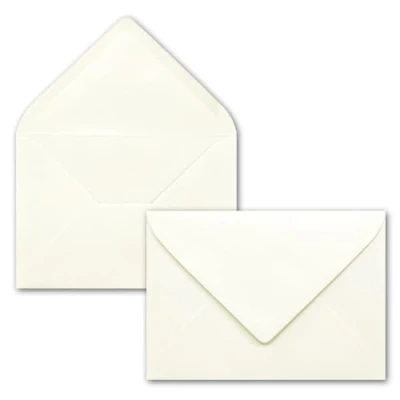 Abbildung von Briefumschläge in Naturweiß 25 Stück DIN C5 Kuverts 22,0 x 15,4 cm Nassklebung ohne Fenster Weihnachten, Grußkarten Serie FarbenFroh