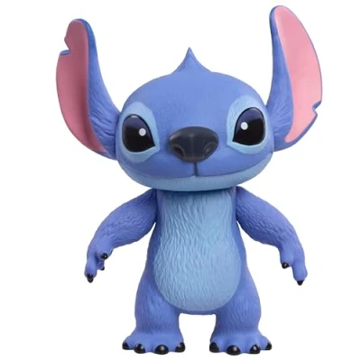 Abbildung von Just Play Disney Stitch Live Action 35,6 cm große Larger Than Life Vinylfigur, 3 Artikulationspunkte für Spiel und Display, bewegliche Figur, Kinderspielzeug ab Jahren