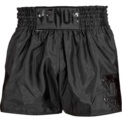 Abbildung von Venum, Classic Muay Thai Shorts, Herren, XL, Schwarz/Schwarz