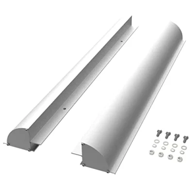 Abbildung von enjoy solar Solarmodul Aluminium 670mm Halterung, Haltespoiler Dachführung in Silber mit vorgebohrten Löchern, ideal für Wohnmobile Caraven Boot