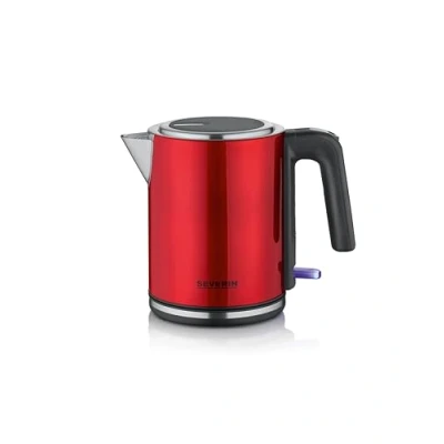 Abbildung von SEVERIN Wasserkocher 1L, elektrischer Wasserkocher, Kalkfilter, XXL Öffnung, leistungsstark &amp; kompakt, 100 Prozent BPA frei, 2.400 W, Edelstahl, WK 3427