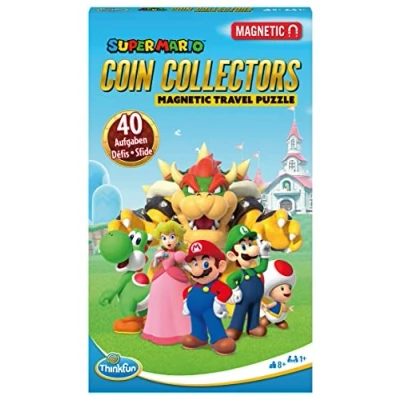 Abbildung von ThinkFun 76547 Super Mario Coin Collectors Das magnetische Reisespiel zum Knobeln Logikspiel für Fans
