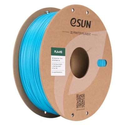 Abbildung von eSUN PLA+ Filament 1.75mm, PLA+HS Hochgeschwindigkeitsdruck 3D Drucker Maßgenauigkeit +/ 0.03mm, 1KG Spule (2.2 LBS) Speedy PLA Plus für High Speed Drucker,Hellblau