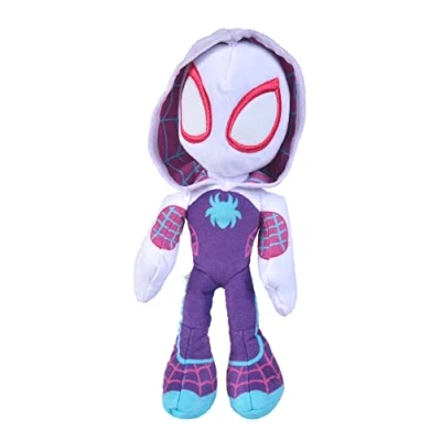 Abbildung von Simba 6315875811X12 Disney Marvel Ghost Spider, 25cm Plüschfigur mit Glow in the dark Augen, Spiderman Filmfigur, Plüschspielzeug, Spinne, Comic Figur, Superheld, ab den ersten Lebensmonaten
