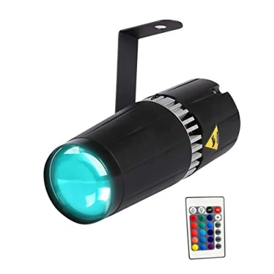 Abbildung von SENLAN LED 9W RGB 3 in 1 pin spot light bühne und licht durch infrarot fernbedienungen