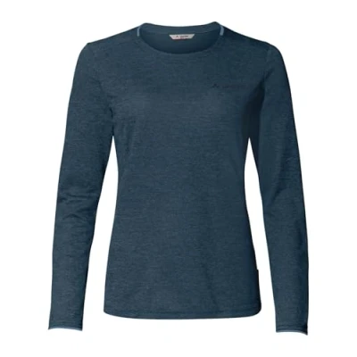 Abbildung von Vaude Essential Langarmshirt, Damen, Größe: 36, Dark sea uni