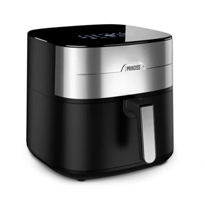 Abbildung von Princess Heißluftfritteuse Zwei Heizelemente BPA und PFAS frei XXL 8 L Voreingestellte Programme Einstellbare Temperatur Timer 2000 W 182280