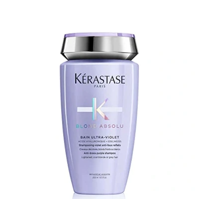 Abbildung von KÉRASTASE Blond Absolu BAIN Ultraviolet Antibrass Purple Shampoo FOR Lightened &amp; Blonde HAIR Shampoo, Größe: 250 ml,