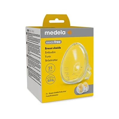Abbildung von Medela Hands free Brusthauben, 2 x BPA frei, Zubehör für Milchpumpe, Auffangschalen