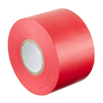 Abbildung von GOCABLETIES Isolierband Rot 50 mm x 33 m strapazierfähiges, selbstklebendes zum Schutz, Bündeln und Reparieren von Kabeln 1 Rolle