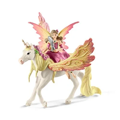 Abbildung von schleich BAYALA 70568 Fee Feya und Einhorn Pegasus Spielset, Magisches Fantasie mit Flügel Spielzeug, Figuren Set für Kinder ab 5 Jahren