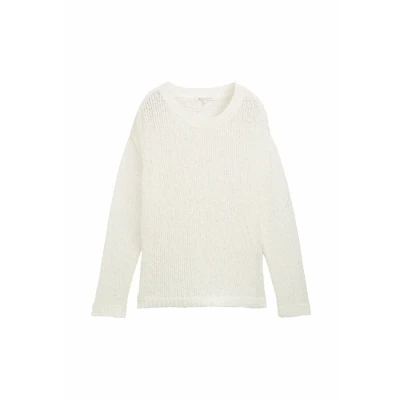 Abbildung von TOM Tailor Denim Strickpullover, Damen, Größe: XS, Off white