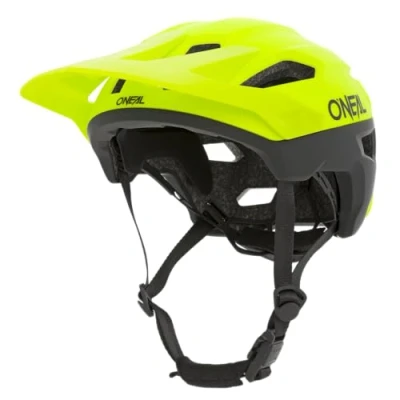 Abbildung von O&#039;NEAL Mountainbike Helm MTB All Mountain Lüftungsöffnungen zur Belüftung &amp; Kühlung, Größenverstellsystem, Robustes ABS Trailfinder Helmet Split Erwachsene Neon Gelb Größe S/M