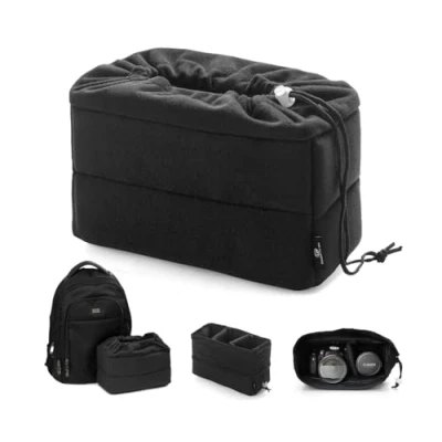 Abbildung von Kamera Schutztasche wasserdichte Shockproof Gepolsterte Phototaschen Kamerataschen mit Gepolsterter Einsatz für DSLR Erschossen oder Flash Light