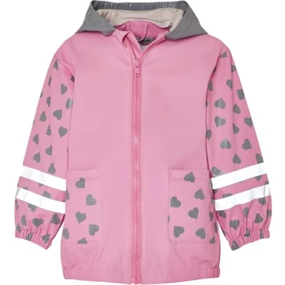 Abbildung von Playshoes Regenjacke Unisex Kinder Wind und wasserdicht Regenmantel Regenbekleidung, Katze, 92