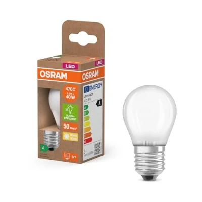 Abbildung von OSRAM LED Leuchtmittel Tropfen matt E27 2,2W 2700K 470lm