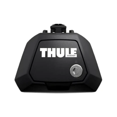 Abbildung von Thule Raised Rail Evo Fußsatz für Fahrzeuge mit offener Reling, 710410, Black (schwarz), Einheitsgröße
