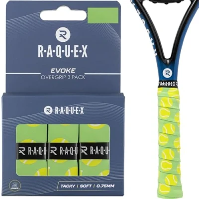 Abbildung von Raquex Evoke Camo Overgrip Tennisschläger Grip Tape Schläger Anti Rutsch Band Übergriff für Tennisschläger, Badminton und Squash 3er Pack Tennis