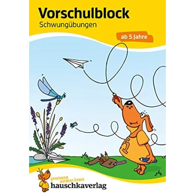 Abbildung von Vorschulblock ab 5 Jahre für Junge und Mädchen Schwungübungen: Bunter Rätselblock Förderung mit Freude (Übungshefte blöcke Kindergarten Vorschule, Band 626)