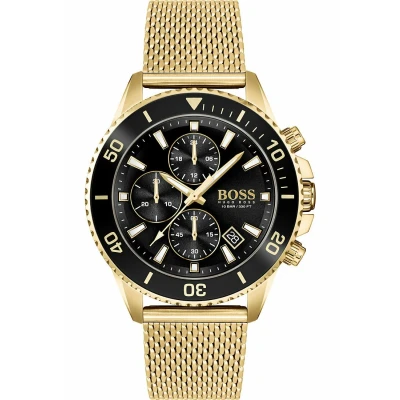 Abbildung von BOSS Analog Quarz Uhr goldcoloured, Herren, Größe: One Size, Gold coloured