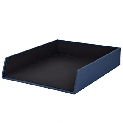 Abbildung von Rössler Papier 1335452900 S.O.H.O. Ablagekorb für DIN A4, stapelbar, navy, 1 Stück