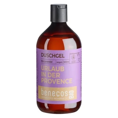 Abbildung von benecosBIO Duschgel Lavendel URLAUB IN DER PROVENCE vegan recyceltes Plastik