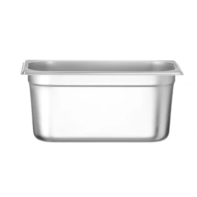 Abbildung von HENDI Gastronormbehälter, Temperaturbeständig von 40 bis 300C, Heissluftöfen Kühl und Tiefkühlschränken Chafing Dishes Bain Marie, 5,7L, GN 1/3, 325x176x(H)150mm, Edelstahl
