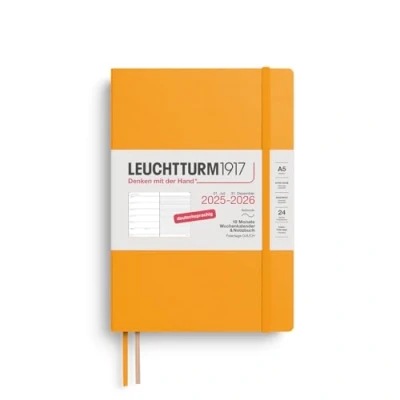 Abbildung von LEUCHTTURM1917 372623 Wochenkalender &amp; Notizbuch Medium (A5) 2026, 18 Monate 07.2025 12.2026, Softcover, Rising Sun, Deutsch