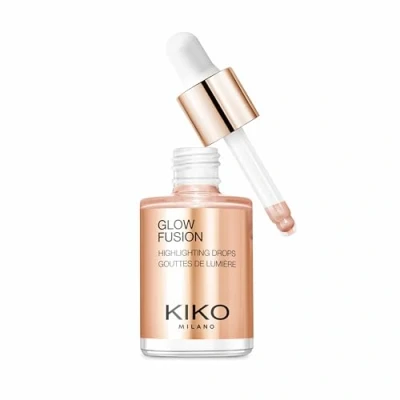 Abbildung von KIKO Milano Glow Fusion Highlighting Drops 02, Flüssiger Highlighter Für Das Gesicht Mit Metallic Finish