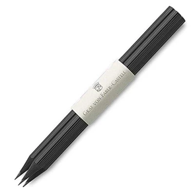 Abbildung von Graf von Faber Castell 118638 Holzgefasste Bleistifte mit Tauchkappe, schwarz