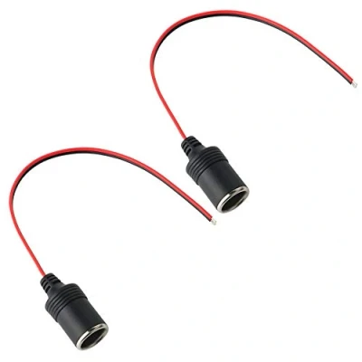 Abbildung von GTIWUNG 2 Stück KFZ Ladegerät Power Zigarettenanzünder Buchse Kabel Stecker Adapter, Weibliche Anzünderbuchse 12V Netzstecker