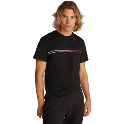 Abbildung von Tommy Jeans Entry Graphic TEE Tshirt print, Herren, Größe: 56, Black