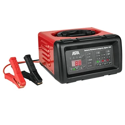 Abbildung von APA 16623 Batterie Ladegerät Werkstatt Digital, mit Starthilfe, Ladeerhaltungsfunktion, 20A Rot, Schwarz