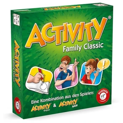 Abbildung von Piatnik 6050 Activity Family Classic Der Spieleklassiker als Familien Version Junior und Originalkarten Ab 8 Jahren Für 3 bis 16 Spieler Pantomime, Zeichnen, Partyspiel