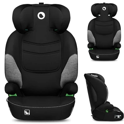 Abbildung von LIONELO LARS i Size Kinderautositz 100150 cm, Gruppe 2 3, Seitenschutz 10 Grad, Kopfstützenverstellung, bequeme Armlehnen, abnehmbare Rückenlehne