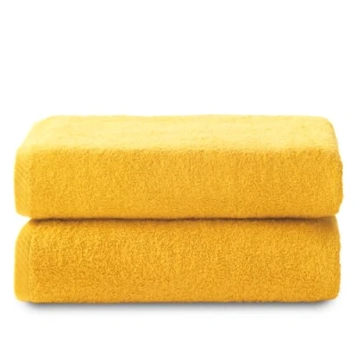 Abbildung von Top Towel Plus Große Badetücher 2 Duschtücher 100x150 cm 100 % Baumwolle Gold