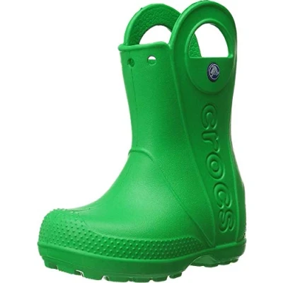 Abbildung von Crocs Handle It Rain Boot K, Unisex Kinder Gummistiefel, Grün (Grass Green 3e8), 23/24 EU