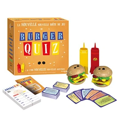 Abbildung von Dujardin Burger Quiz Gesellschaftsspiel TV Spiel Fragen beantworten und die meisten Miam gewinnen Spielbar mit Familie Freunden 2 7 Spieler ab 12 Jahren