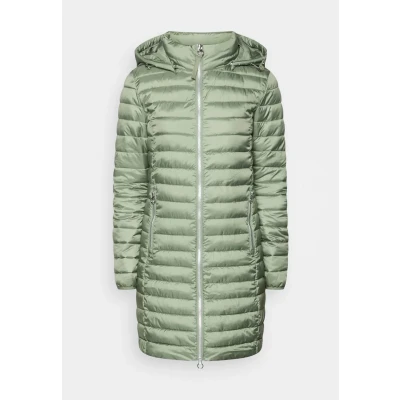 Abbildung von s.Oliver Lange Steppjacke mit Abnehmbarer Kapuze Khaki/Oliv 42