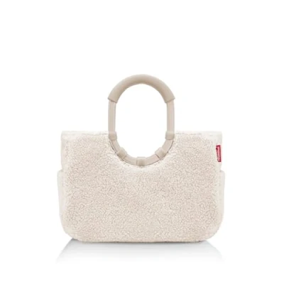 Abbildung von reisenthel loopshopper M teddy sand Stabile Tasche mit praktischen Fächern aus recycelten PET Flaschen Eleganz beim Einkaufen, viel Funktion inklusive!