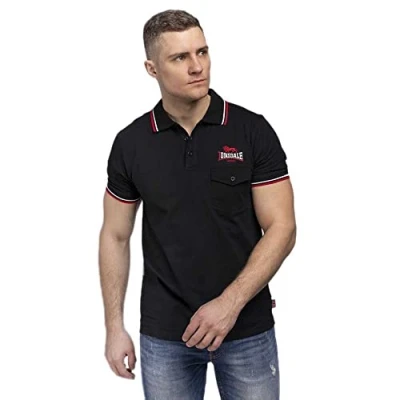 Abbildung von Lonsdale Herren Lynton Poloshirt, Schwarz, XL EU